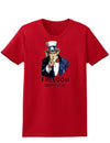 Uncle Sam Freedom Costs a Buck O Five Womens Dark T-Shirt-TooLoud-Red-X-Small-Davson Sales