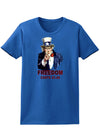 Uncle Sam Freedom Costs a Buck O Five Womens Dark T-Shirt-TooLoud-Royal-Blue-X-Small-Davson Sales