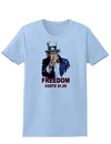 Uncle Sam Freedom Costs a Buck O Five Womens T-Shirt-Womens T-Shirt-TooLoud-Light-Blue-X-Small-Davson Sales