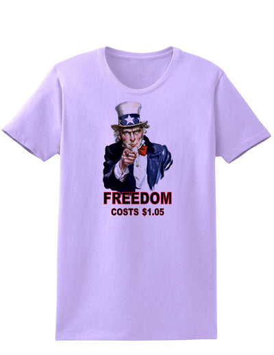 Uncle Sam Freedom Costs a Buck O Five Womens T-Shirt-Womens T-Shirt-TooLoud-Lavender-X-Small-Davson Sales