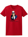 Uncle Sam I Want You to Bring me a Beer Womens Dark T-Shirt-TooLoud-Red-X-Small-Davson Sales