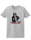 Uncle Sam I Want You to Bring me a Beer Womens T-Shirt-Womens T-Shirt-TooLoud-AshGray-X-Small-Davson Sales