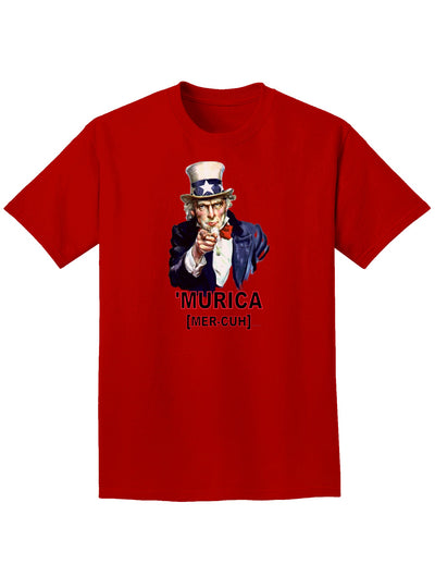 Uncle Sam Merica Adult Dark T-Shirt-Mens T-Shirt-TooLoud-Red-Small-Davson Sales