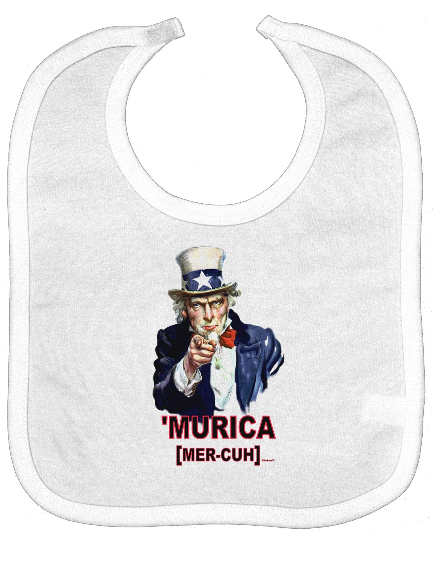 Uncle Sam Merica Baby Bib