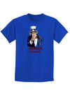 Uncle Sam Merica Childrens Dark T-Shirt-Childrens T-Shirt-TooLoud-Royal-Blue-X-Small-Davson Sales