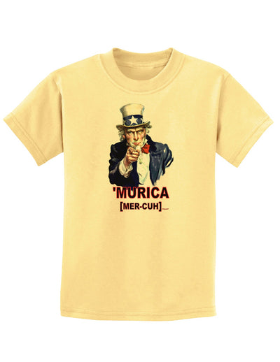 Uncle Sam Merica Childrens T-Shirt