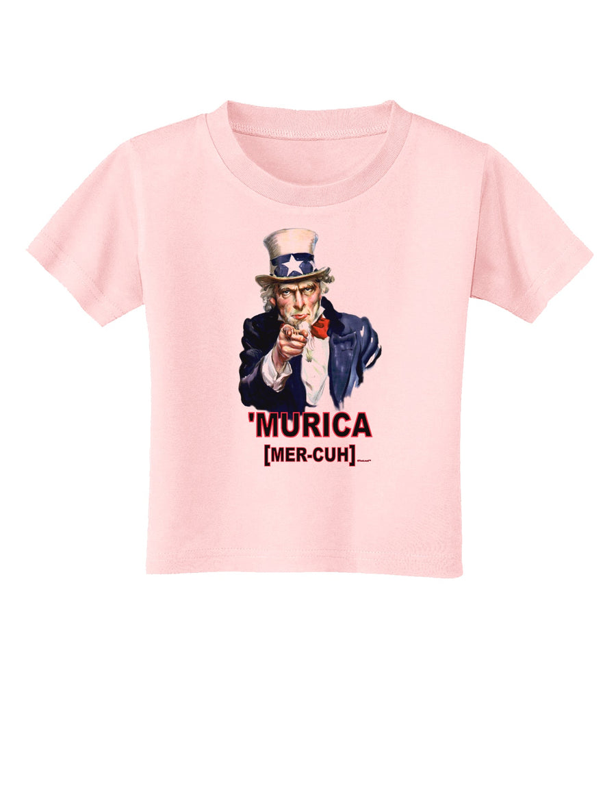 Uncle Sam Merica Toddler T-Shirt-Toddler T-Shirt-TooLoud-White-2T-Davson Sales