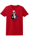 Uncle Sam Merica Womens Dark T-Shirt-TooLoud-Red-X-Small-Davson Sales