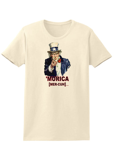 Uncle Sam Merica Womens T-Shirt-Womens T-Shirt-TooLoud-Natural-X-Small-Davson Sales