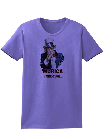 Uncle Sam Merica Womens T-Shirt-Womens T-Shirt-TooLoud-Violet-X-Small-Davson Sales