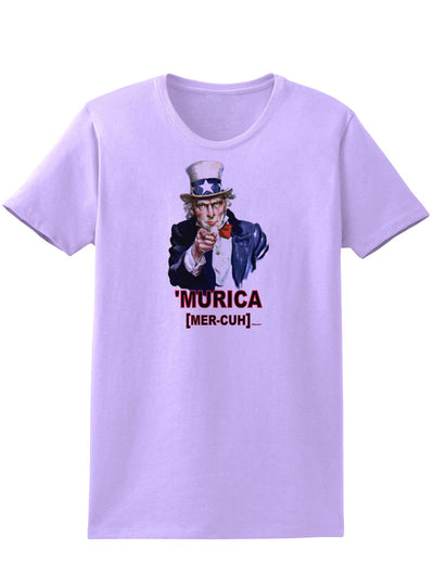 Uncle Sam Merica Womens T-Shirt-Womens T-Shirt-TooLoud-Lavender-X-Small-Davson Sales