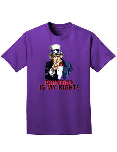 Uncle Sam Pointing is my Right Adult Dark T-Shirt-Mens T-Shirt-TooLoud-Purple-Small-Davson Sales