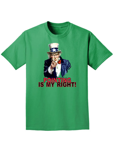 Uncle Sam Pointing is my Right Adult Dark T-Shirt-Mens T-Shirt-TooLoud-Kelly-Green-Small-Davson Sales