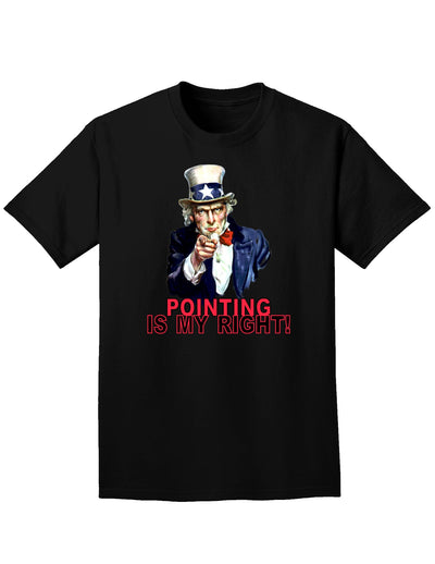 Uncle Sam Pointing is my Right Adult Dark T-Shirt-Mens T-Shirt-TooLoud-Black-Small-Davson Sales