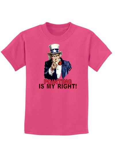 Uncle Sam Pointing is my Right Childrens Dark T-Shirt-Childrens T-Shirt-TooLoud-Sangria-X-Small-Davson Sales