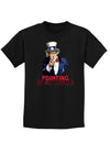 Uncle Sam Pointing is my Right Childrens Dark T-Shirt-Childrens T-Shirt-TooLoud-Black-X-Small-Davson Sales