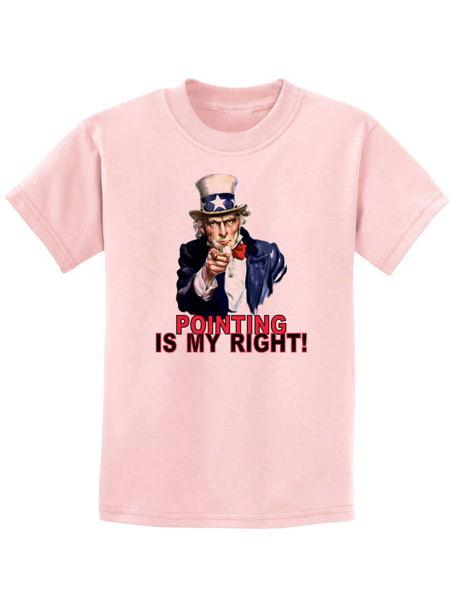 Uncle Sam Pointing is my Right Childrens T-Shirt-Childrens T-Shirt-TooLoud-White-X-Small-Davson Sales