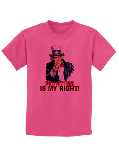 Uncle Sam Pointing is my Right Childrens T-Shirt-Childrens T-Shirt-TooLoud-Sangria-X-Small-Davson Sales