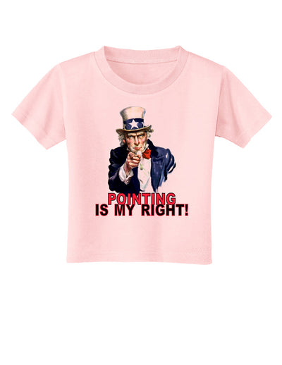 Uncle Sam Pointing is my Right Toddler T-Shirt-Toddler T-Shirt-TooLoud-Light-Pink-2T-Davson Sales