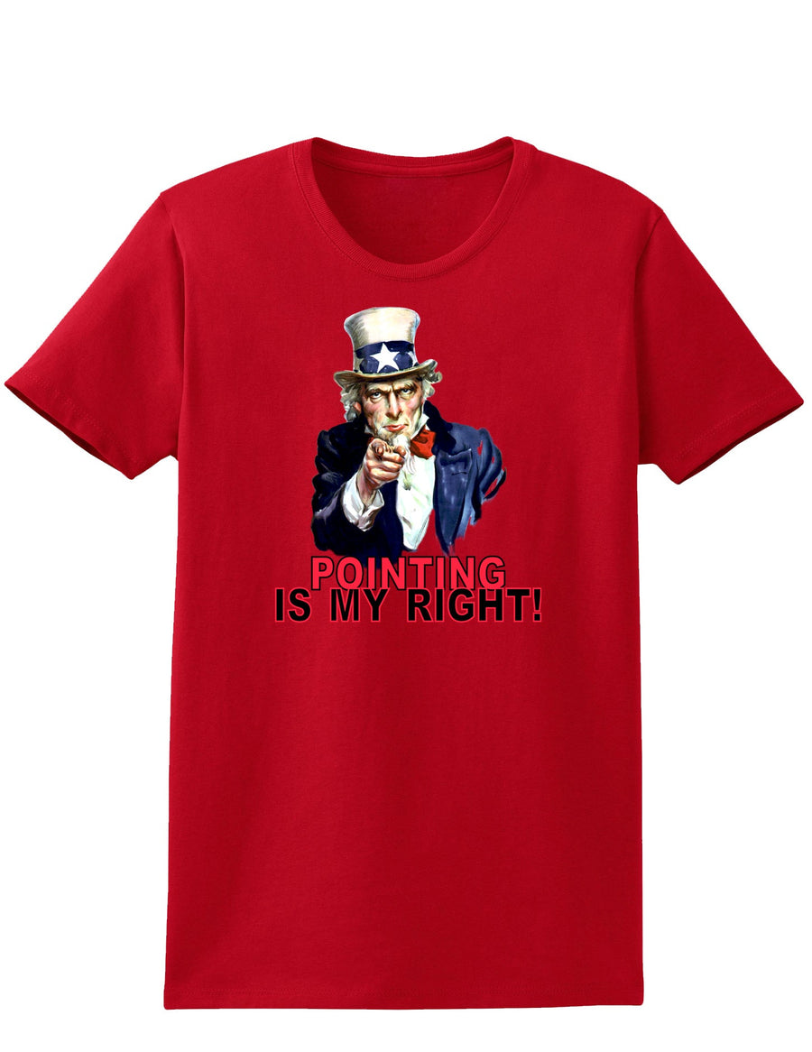 Uncle Sam Pointing is my Right Womens Dark T-Shirt-TooLoud-Black-X-Small-Davson Sales