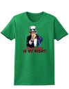 Uncle Sam Pointing is my Right Womens Dark T-Shirt-TooLoud-Kelly-Green-X-Small-Davson Sales