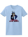 Uncle Sam Pointing is my Right Womens T-Shirt-Womens T-Shirt-TooLoud-Light-Blue-X-Small-Davson Sales