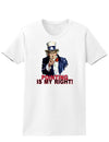 Uncle Sam Pointing is my Right Womens T-Shirt-Womens T-Shirt-TooLoud-White-X-Small-Davson Sales