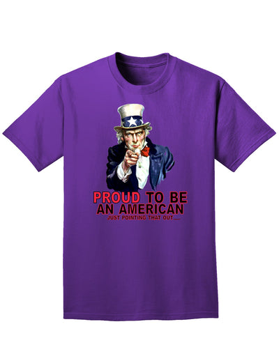 Uncle Sam Proud to be an American Adult Dark T-Shirt-Mens T-Shirt-TooLoud-Purple-Small-Davson Sales