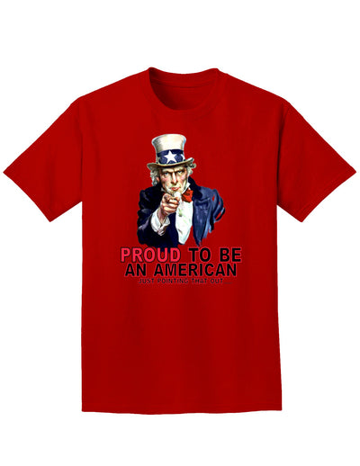 Uncle Sam Proud to be an American Adult Dark T-Shirt-Mens T-Shirt-TooLoud-Red-Small-Davson Sales