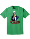 Uncle Sam Proud to be an American Adult Dark T-Shirt-Mens T-Shirt-TooLoud-Kelly-Green-Small-Davson Sales