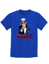 Uncle Sam Proud to be an American Childrens Dark T-Shirt-Childrens T-Shirt-TooLoud-Royal-Blue-X-Small-Davson Sales