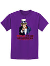 Uncle Sam Proud to be an American Childrens Dark T-Shirt-Childrens T-Shirt-TooLoud-Purple-X-Small-Davson Sales