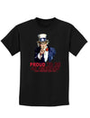 Uncle Sam Proud to be an American Childrens Dark T-Shirt-Childrens T-Shirt-TooLoud-Black-X-Small-Davson Sales