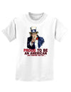 Uncle Sam Proud to be an American Childrens T-Shirt-Childrens T-Shirt-TooLoud-White-X-Small-Davson Sales