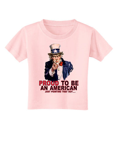 Uncle Sam Proud to be an American Toddler T-Shirt-Toddler T-Shirt-TooLoud-Light-Pink-2T-Davson Sales