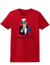 Uncle Sam Proud to be an American Womens Dark T-Shirt-TooLoud-Red-X-Small-Davson Sales