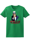 Uncle Sam Proud to be an American Womens Dark T-Shirt-TooLoud-Kelly-Green-X-Small-Davson Sales