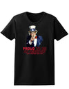 Uncle Sam Proud to be an American Womens Dark T-Shirt-TooLoud-Black-X-Small-Davson Sales