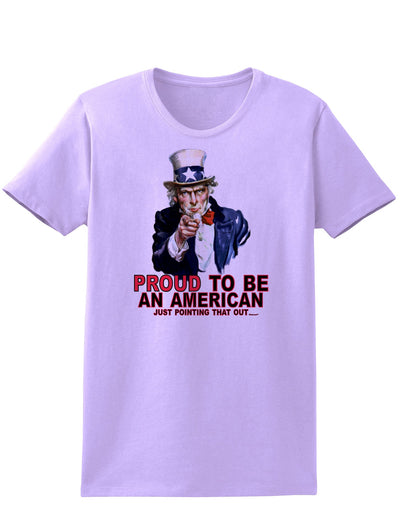 Uncle Sam Proud to be an American Womens T-Shirt-Womens T-Shirt-TooLoud-Lavender-X-Small-Davson Sales