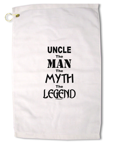 Uncle The Man The Myth The Legend Premium Cotton Golf Towel - 16 x 25 inch by TooLoud-Golf Towel-TooLoud-16x25"-Davson Sales