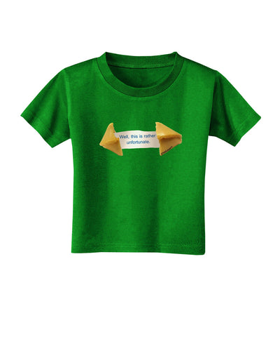 Unfortunate Cookie Toddler T-Shirt Dark-Toddler T-Shirt-TooLoud-Clover-Green-2T-Davson Sales