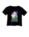 Unicorn Attitude Dark Infant T-Shirt Dark-Infant T-Shirt-TooLoud-Black-06-Months-Davson Sales