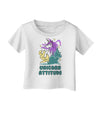 Unicorn Attitude Infant T-Shirt-Infant T-Shirt-TooLoud-White-06-Months-Davson Sales