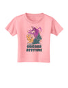 Unicorn Attitude Toddler T-Shirt-Toddler T-shirt-TooLoud-Candy-Pink-2T-Davson Sales