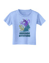 Unicorn Attitude Toddler T-Shirt-Toddler T-shirt-TooLoud-Aquatic-Blue-2T-Davson Sales