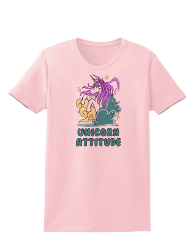 Unicorn Attitude Womens T-Shirt-Womens T-Shirt-TooLoud-PalePink-X-Small-Davson Sales