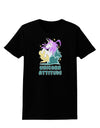 Unicorn Attitude Womens T-Shirt-Womens T-Shirt-TooLoud-Black-X-Small-Davson Sales