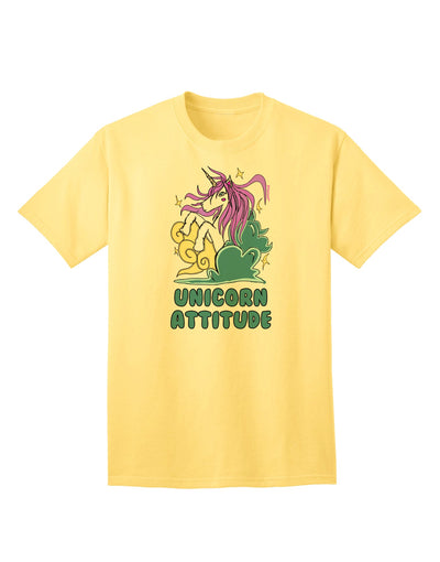 Unicorn-Inspired Adult T-Shirt with a Touch of Attitude-Mens T-shirts-TooLoud-Yellow-Small-Davson Sales