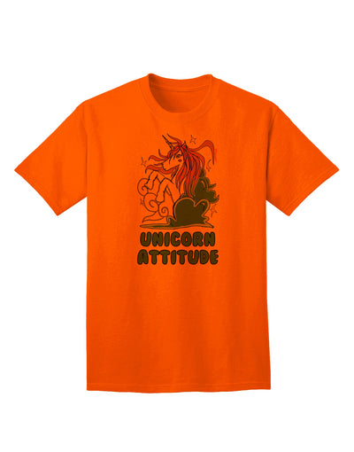 Unicorn-Inspired Adult T-Shirt with a Touch of Attitude-Mens T-shirts-TooLoud-Orange-Small-Davson Sales