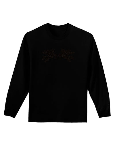 Unicorn Pegasus Black Glitter Adult Long Sleeve Dark T-Shirt by TooLoud-TooLoud-Black-Small-Davson Sales